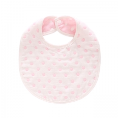 Baby Bibs, 6 Layer Burp Cloth with Printed Design,Feeding Drooling Teething Bibs with Snap(14.3''x10.4'')